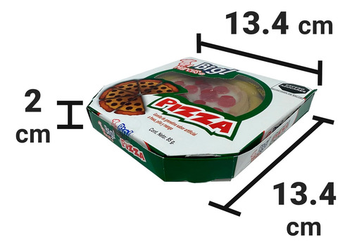 Mini Gomita Pizza Sabor A Fresa Piña Y Mango Big Marcus 85g