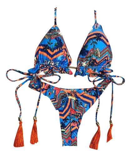 Conjunto De Bikini Brasileño Con Vendaje Tipo Bandeau De K P