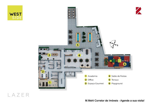 Imagem 19 de 30 de Cobertura Com 2 Dormitórios À Venda Com 185.91m² Por R$ 960.000,00 No Bairro Mercês - Curitiba / Pr - M2me-wsrc1006