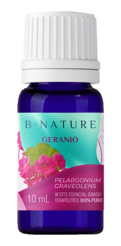 Aceite Esencial Geranio Bnature 100% Puro Y Natural