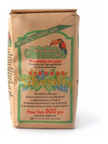 Yerba Hierbas Silvestres Organica X 500 Gr