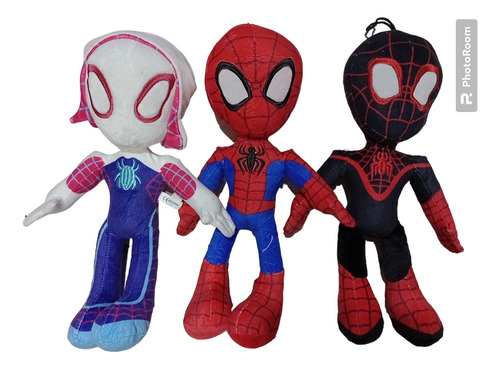 Peluches Spiderman 34cm Importado X3