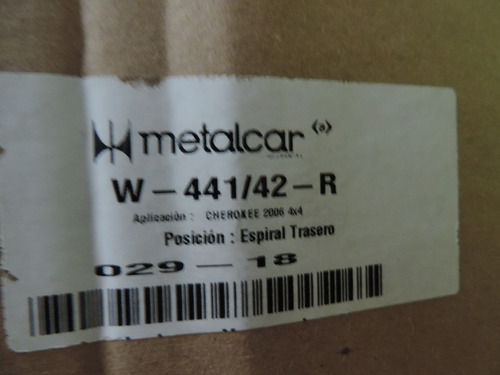 Espiral Trasero Grand Cherokee Wk 4x4 06-11 (w-441/42-r) ***