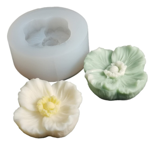 Molde De Silicona Para Velas De Flores De Amor De Cuatro Hoj