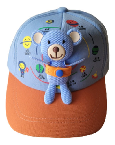 Gorra Infantil Osito Desmontable.  Sombrero Verano Niños