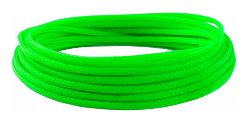 Organizador Cable 0.5 In Color Verde Protector Trenzado