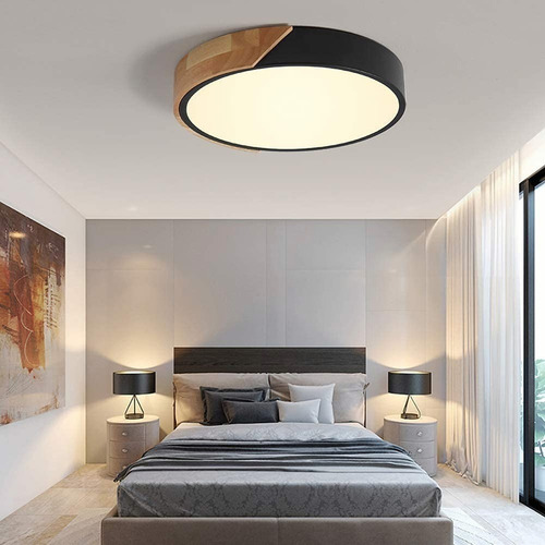 Lámpara De Techo Led 24w Redonda Para Interior Luz Cálida