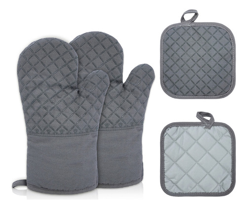 Para Guantes De Silicon 4 Piezas Resistente Al Calor