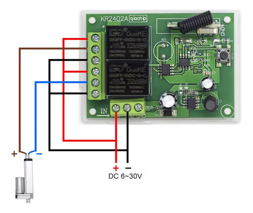Receptor Rele Sem Fio 2 Canais Contato Seco 2 Control 5~245v