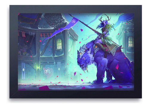 Quadro Decorativo World Of Warcraft 005 Mdf 30x45cm