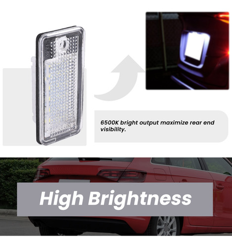Lámpara Led Blanca Para Matrícula De Coche, Para A3 S3 8p