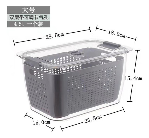 Cesta Escurridor De Cocina De Estilo Japonés De 2 Capas