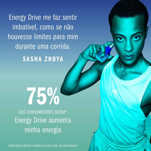 Perfume Importado Masculino adidas Vibes Energy Drive Edp Perfume 100ml - Original Lacrado Com Selo Adipec E Nota Fiscal Pronta Entrega 100% Original