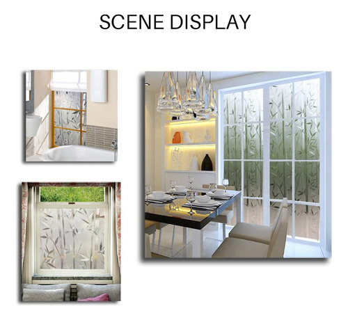 Calcomanía Para Ventanas Con Película De Vitral Esmerilado