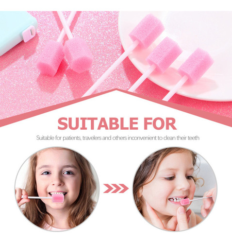 Nn Esponja Dental Desechable Con Almohadilla Oral De 100