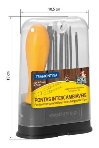 Jogo Chave Fenda Hobby Com 6 Peças Tramontina