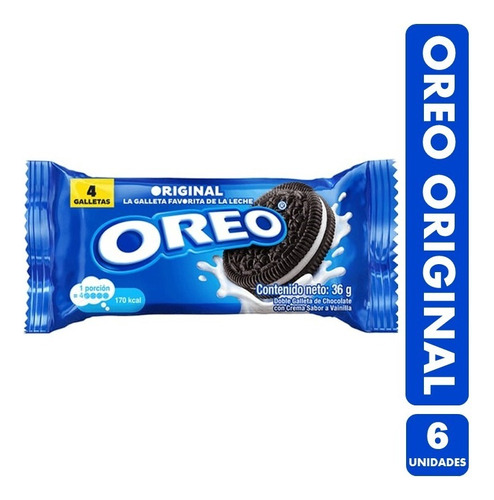 Galletas Oreo De De Chocolate Y Vainilla Pack De 6 Paquetes