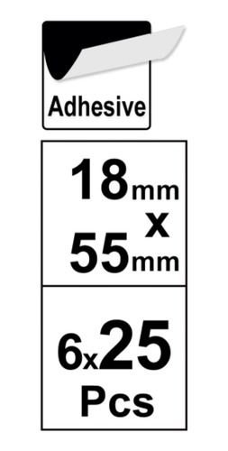 6 Paquetes D/notas Adhesivas Tipo Post-it Banderitas 18x55mm