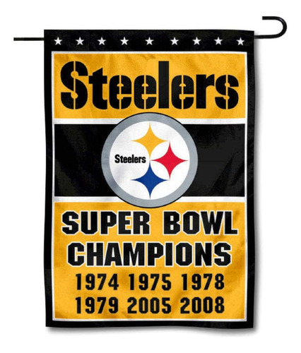 Pittsburgh Steelers 6 Time Super Bowl Champions Double ...
