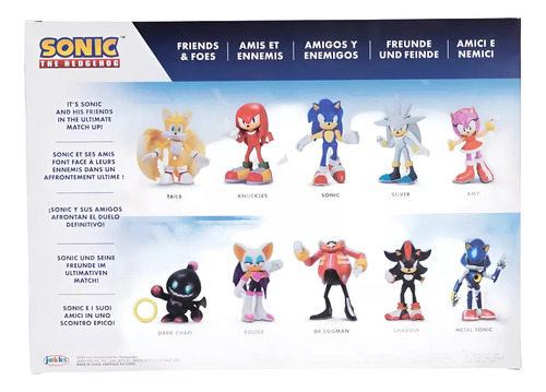 Set 10 Figuras Sonic Amigos Y Villanos Incluye A Shadow 2025