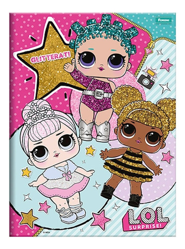 Kit 7 Cadernos Lol: 5 Brochurão , 1 Desenho, 1 Caligrafia