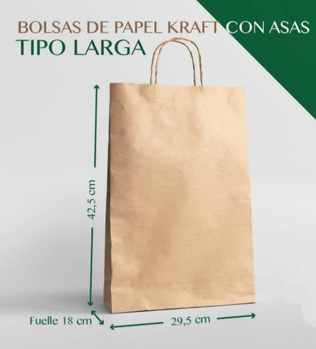 Bolsa De Papel Fondo Cuadrado Con Asa