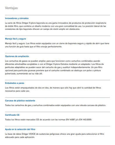 Bolsa Con Par De Filtros Bayoneta P/ Vapores Orgánicos (ov)