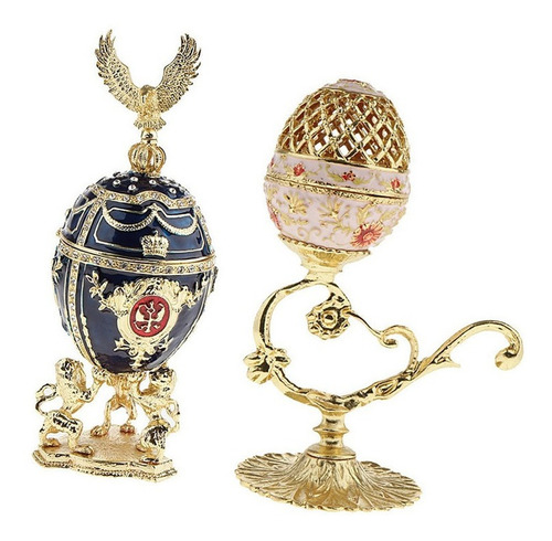 Huevos De Pascua Rusos De Lujo Faberge 2 Piezas