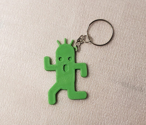 Llavero Cactuar Final Fantasy Impresion 3d Pla Pixelados_
