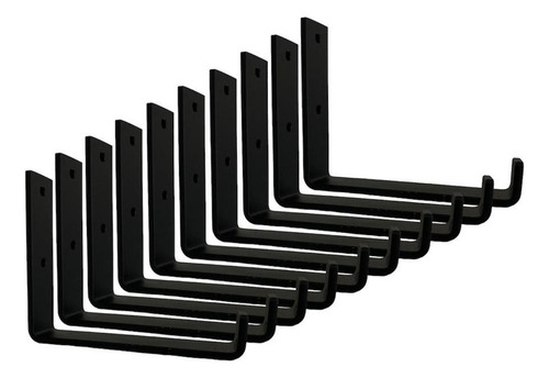 Kit 6 Un Mão Francesa Invertida Industrial Para Tábua 15cm