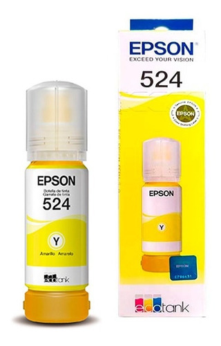 Botella De Tinta Original Epson T524 L15150 L15160 Amarilla