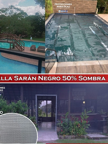 Imagen 1 de 1 de Malla Sarán Negro 50% Sombra Mosquitero Para Restaurantes