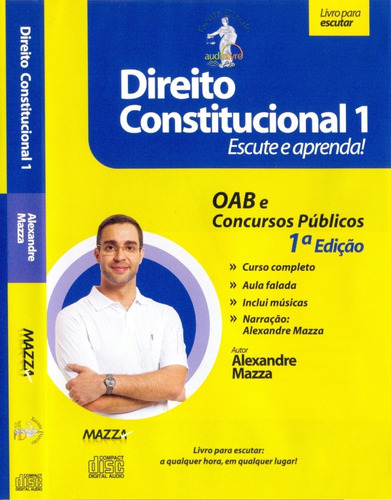 Cd Lacrado Audio Livro Direito Constitucional 1 Escute E Apr