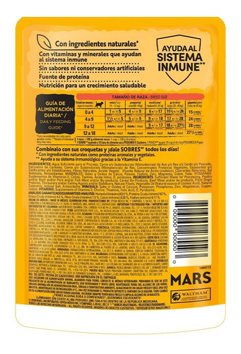 Imagen 4 de 8 de Pedigree Alimento Húmedo Cachorros Res En Filetes 10 Sobres