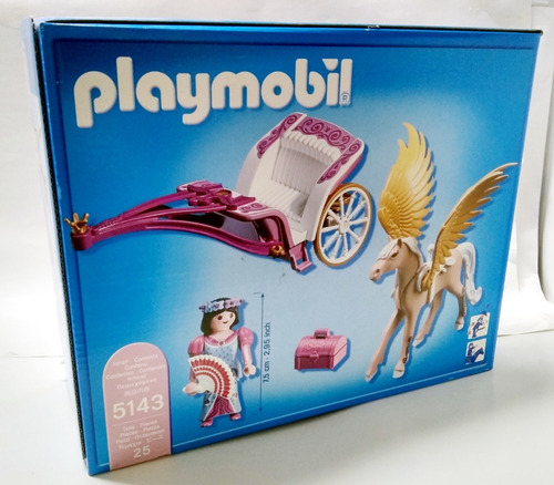 Imagen 3 de 5 de Playmobil Pegaso Con Carruaje 5143