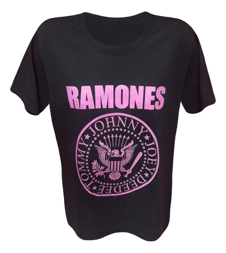 Remera R.a.m.o.n.s. Manga Corta 64% Off