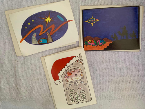 Tarjetas De Navidad Motivo Movilnet.. Años90