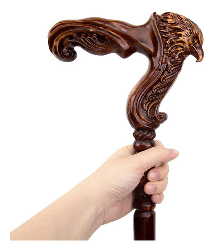 Prar Bastón Decorativo De Madera De Color Marrón Águila, 93