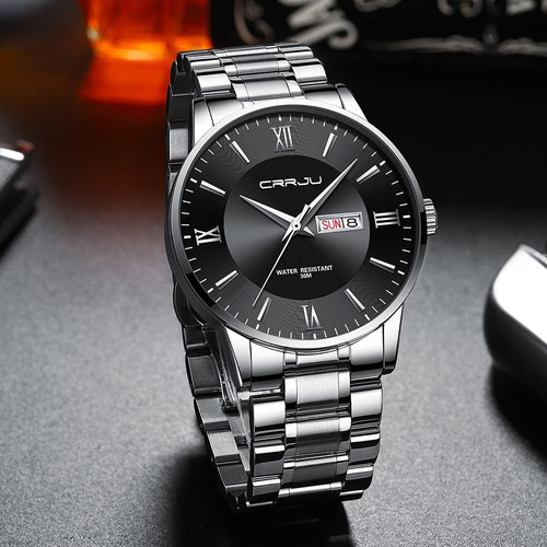 Crrju Relojes De Moda Para Hombres, Relojes Militares Imperm