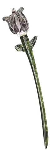 De Flor De Glass Figura Central Centro De Mesa 75x12cm Rosa