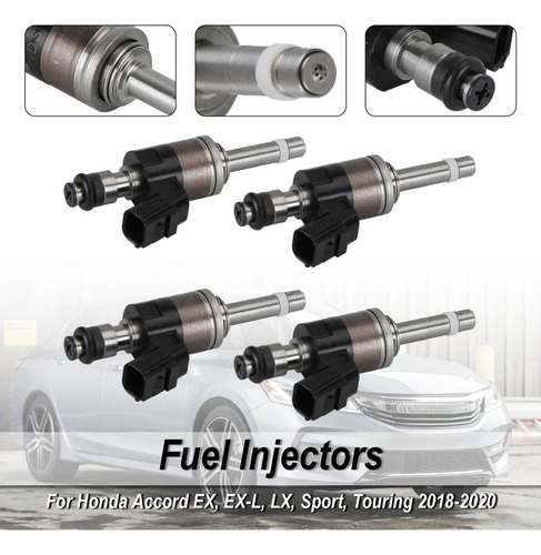 4x Fuel Injector For Honda Accord 18-20 Cr-v 17-20 1.5l