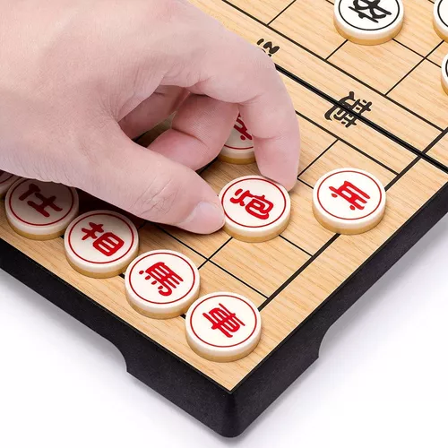 Jogo de xadrez chinês portátil jogo de tabuleiro família xiangqi