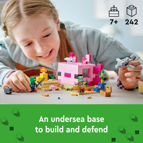 Conjunto De Brinquedos De Construção Lego Minecraft The Axol