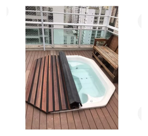 Capa Piscinas Deck Enrrolavel Prático E Segura