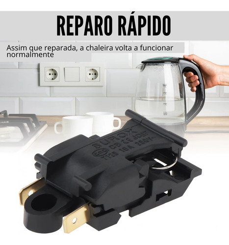 Interruptor Chave Para Chaleira Elétrica Bivolt 16a
