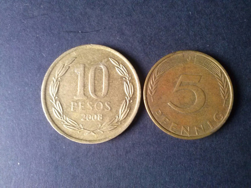 Moneda Alemania Federal 5 Pfenning 1974 Ceca J(c28)