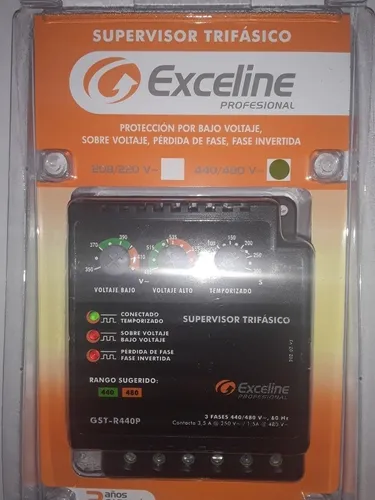comprar Supervisor Trifasico 440v Exceline Gst-r440p