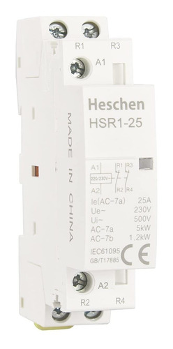 Heschen Contactor Ca Domestico Hsr1-25 2 Poste Normalmente V