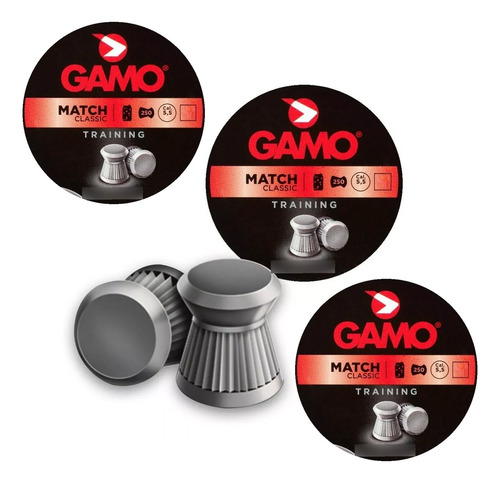 Balines Gamo Match 5.5mm X 750 (3 Latas) Agente Oficial