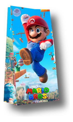 Bolsas Super Mario Bros Para Souvenirs Cumpleaños Pack X10